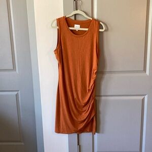 Orange Nine West cotton dress